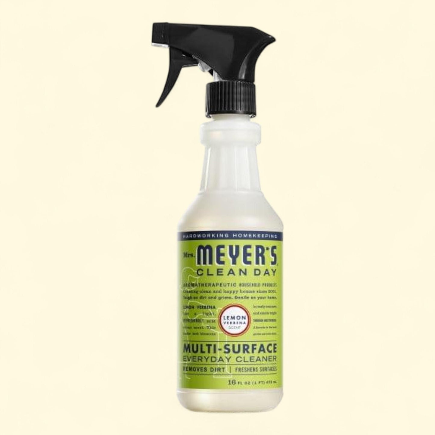 Nettoyant multi-surfaces pour un usage quotidien « Clean Day » de Mrs. Meyer’s, parfum verveine citronnée, flacon de 473 ml