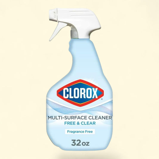 Clorox Free & Clear Multi Surface Cleaner, Spray Bottle, Fragrance Free, 32 fl oz