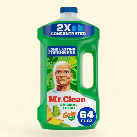 Mr. Clean All Purpose Cleaner, Floor Cleaner for Mopping, Cleaning Liquid, Gain, 64oz