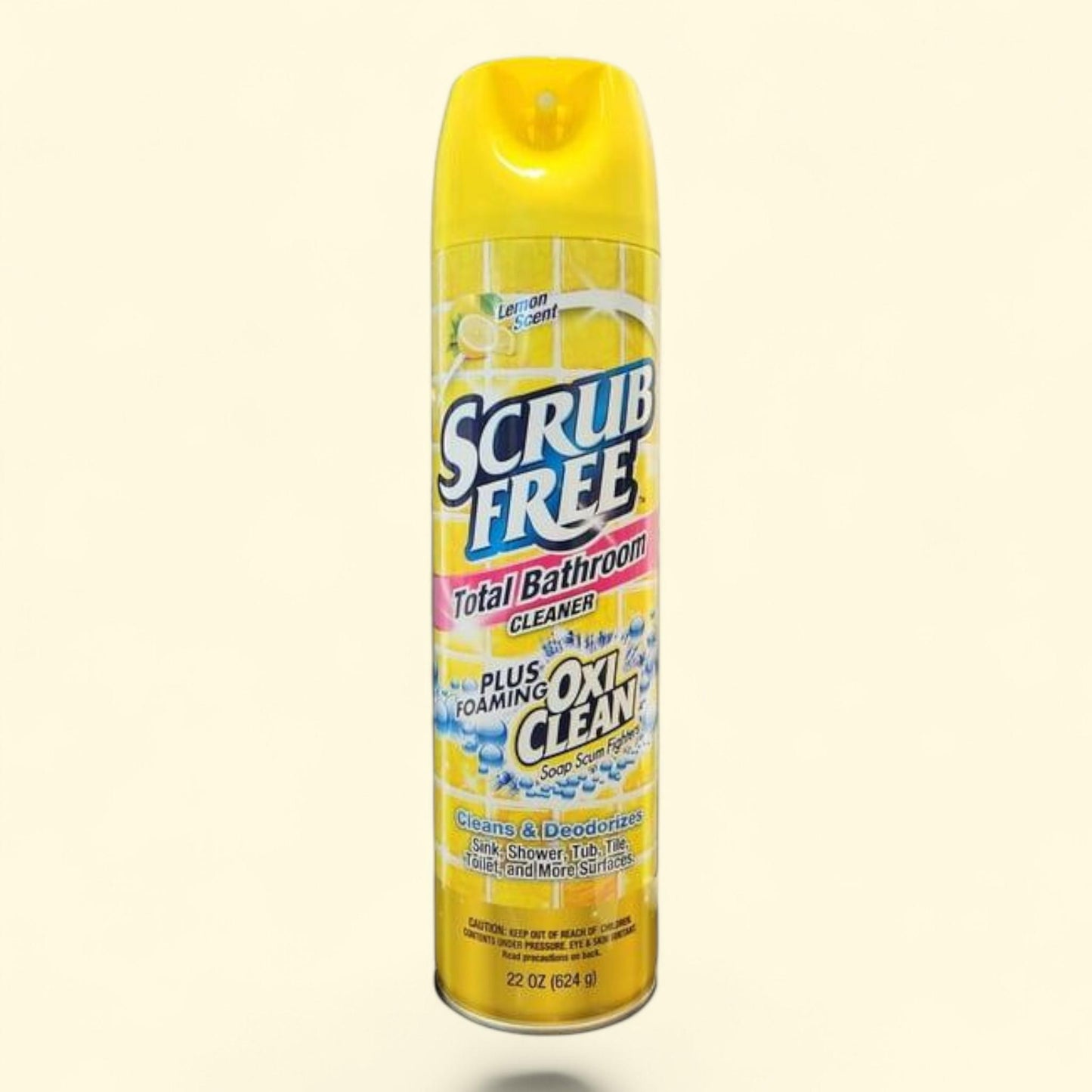 Scrub Free Bathroom Cleaner, Lemon Scent with Oxi Clean, 22 oz