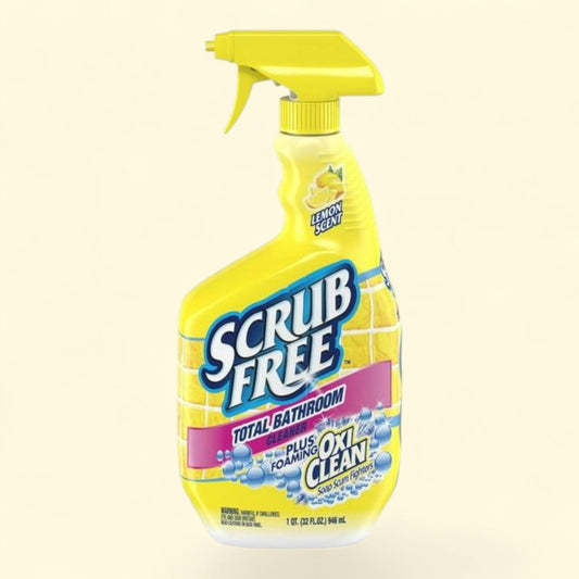 Scrub Free Bathroom Cleaner with OxiClean, Lemon Scent, 32 fl oz