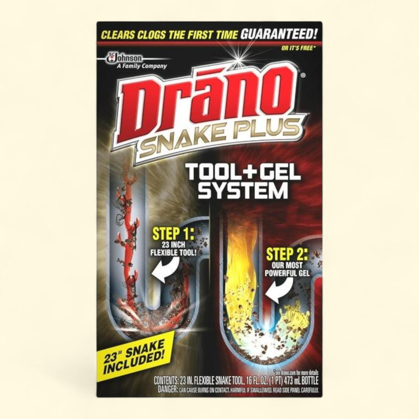 Drano Snake Plus, 16oz & Snake Plus Tool 23"
