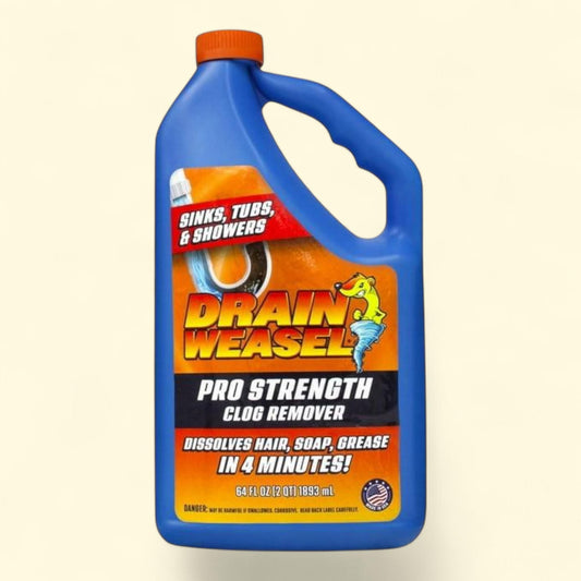 FlexiSnake Drain Weasel Pro Strength Clog Remover, 64 fl oz