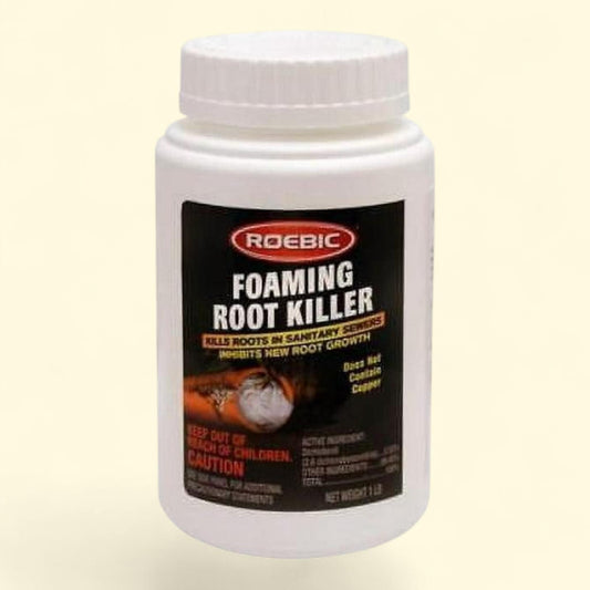 Roebic Tree Root Killer, Foaming Chemical Drain and Sewer Line Pipe Clog Remover, 1 lb