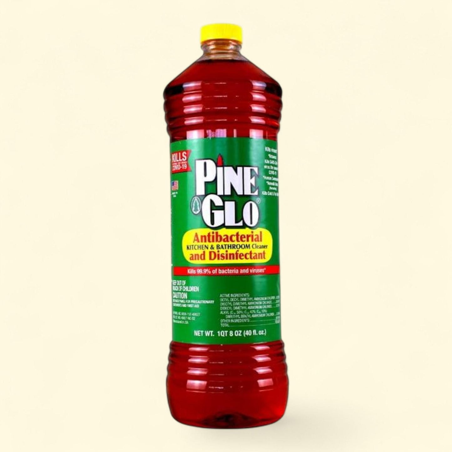Pine Glo Antibacterial Disinfectant Cleaner, 40 Oz