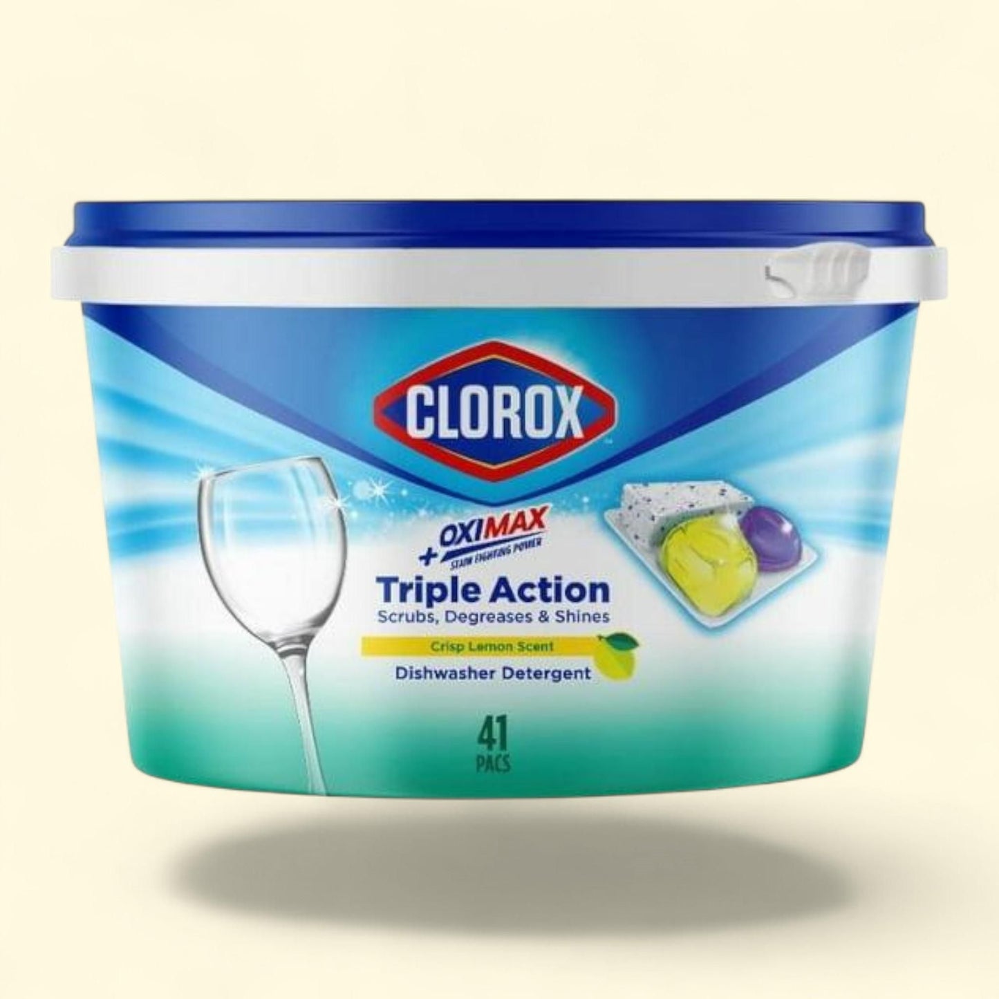 Clorox Dishwasher Detergent Pacs Lemon 41CT