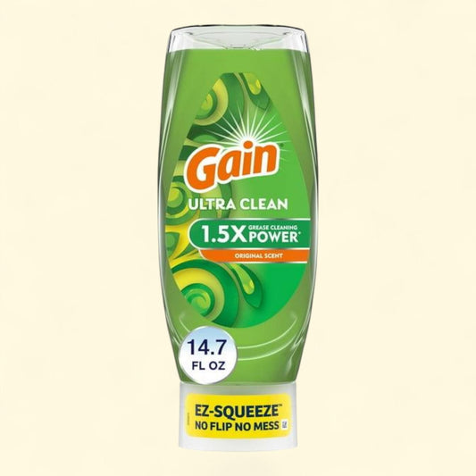 Gain Dishwashing Liquid Dish Soap, Original Scent, 14.70 fl oz