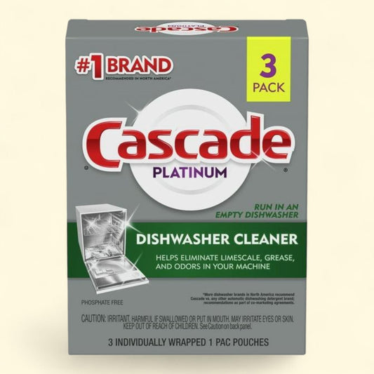 Cascade Platinum Dishwasher Cleaner Pods, 3 Count