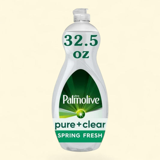 Palmolive Ultra Pure + Clear Dish Soap, Spring Fresh Scent, 32.5 Fluid Ounce