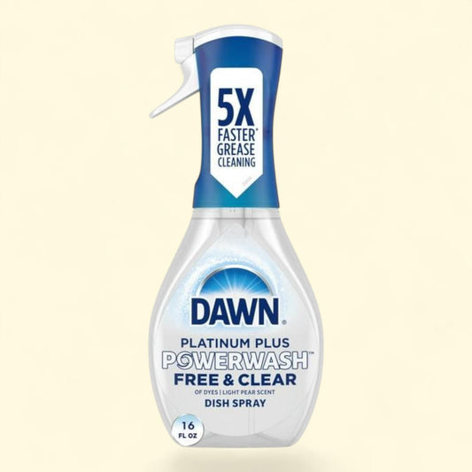 Dawn Powerwash Spray, Dish Soap, Free & Clear, 16 Fl Oz Starter Kit