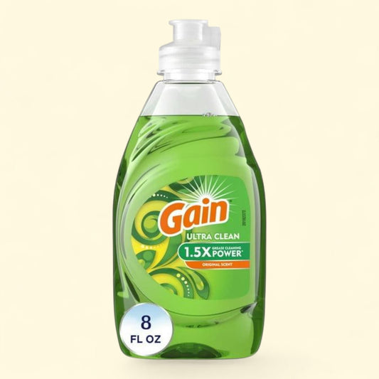 Gain Ultra Dishwashing Liquid, Original Scent, 8 fl oz