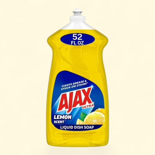 Ajax Ultra Liquid Dish Soap, Lemon Scent, 52 Fluid Ounce