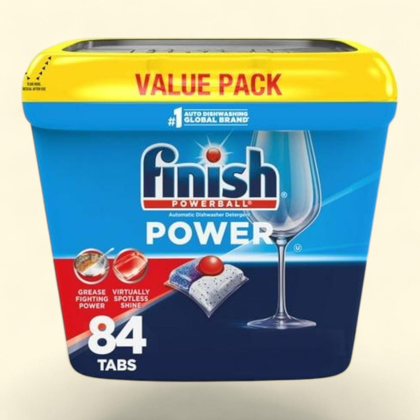 Finish Power Dishwasher Pods, 84 Count