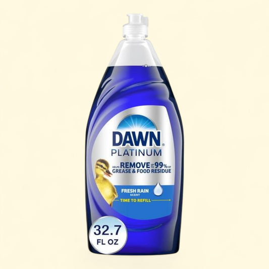 Dawn Platinum Dish Soap Liquid, Fresh Rain, 32.7oz