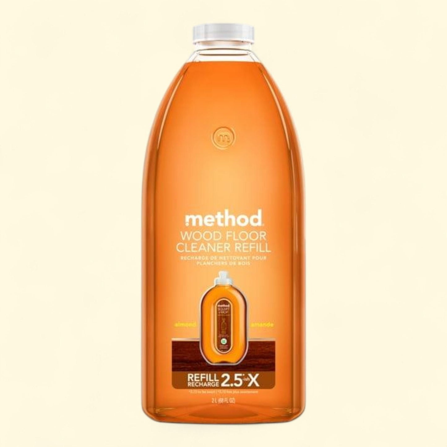 Method Hardwood Floor Cleaner Refill, Almond, 68 Ounce