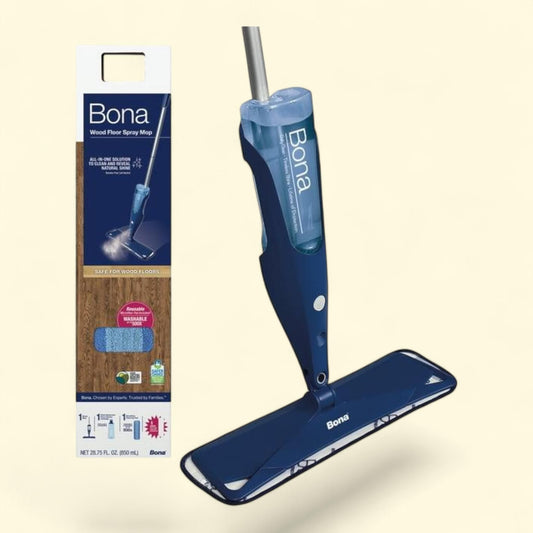 Bona Spray Mop, Hardwood Floors, Refillable Cartridge, Washable Microfiber Pad