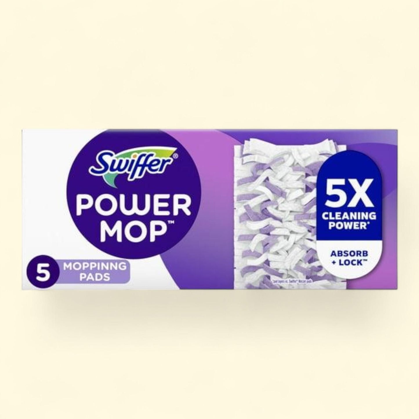 Swiffer PowerMop Mopping Pad Refills, 5 count