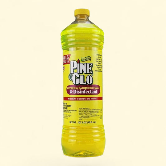 Pine Glo Kitchen & Bath Household Cleaner, Lemon, 40 oz