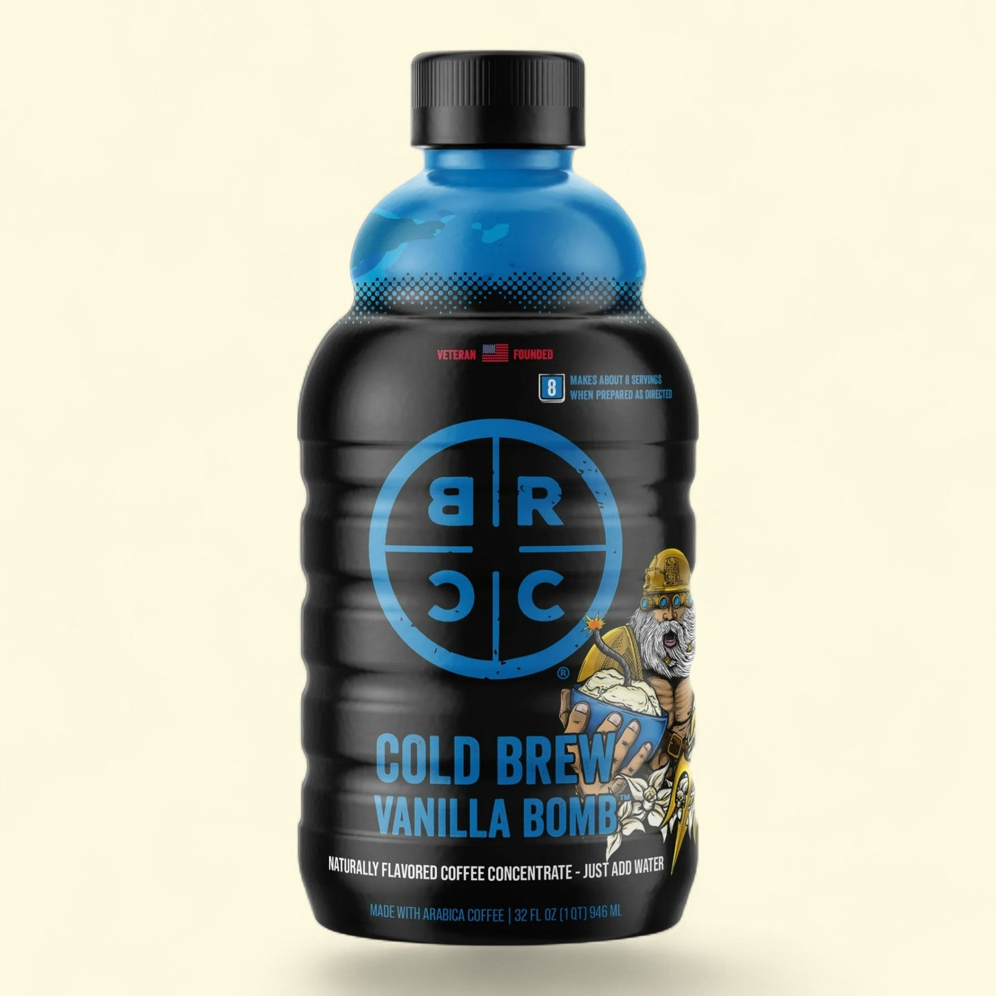 Black Rifle Coffee Company Vanilla Bomb Cold Brew Iced Coffee Concentrate, 32 oz