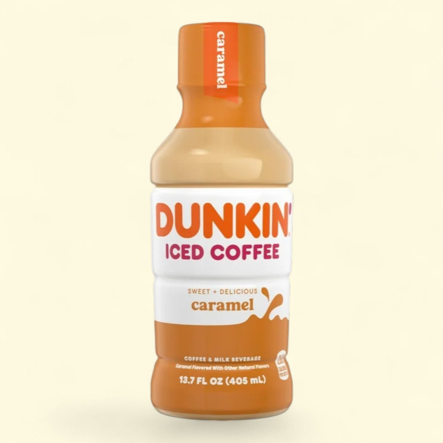 Dunkin' Iced Coffee Caramel Bottle, 13.7 fl oz