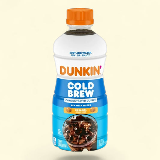 Dunkin' Cold Brew Concentrated Coffee, Caramel, 31 Fl oz Bottle