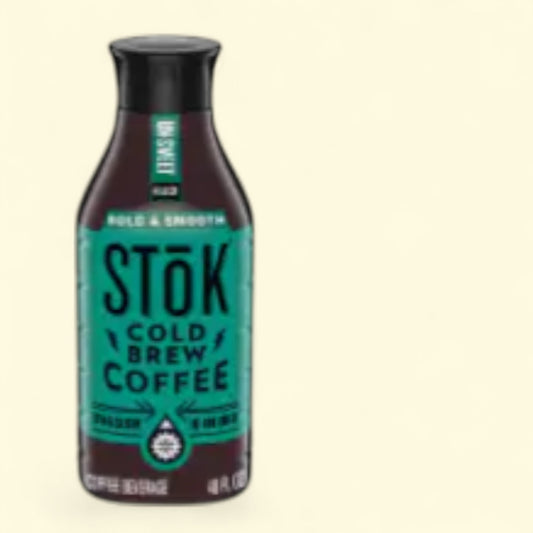 Stok Unsweet Cold Brew Slow Roast Black Iced Coffee, 48 oz