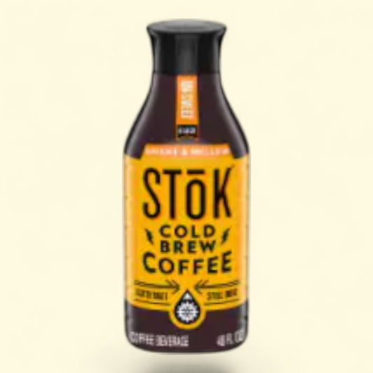Stok Cold Brew Light Roast Black Iced Coffee, 48 oz