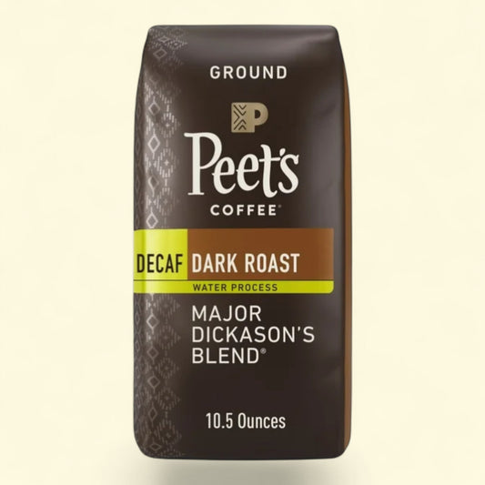 Peet's Coffee Decaf Major Dickason's Blend Ground Coffee, 10.5 oz