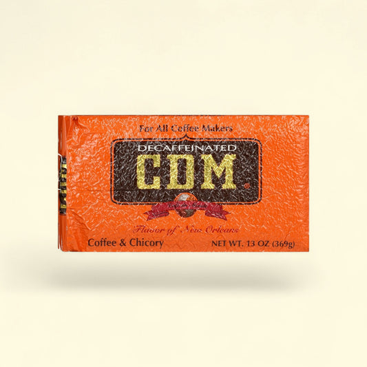 CDM Coffee & Chicory Decaffeinated, 13 Oz. — authentic US product shipped worldwide by Treatspree