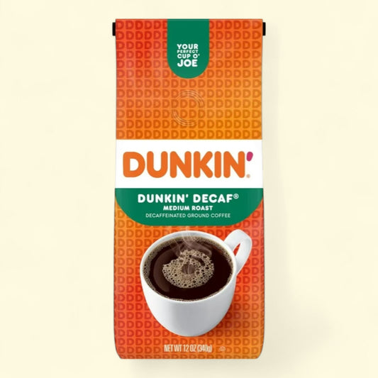 Dunkin' Decaf Original Blend Ground Coffee, 12 oz