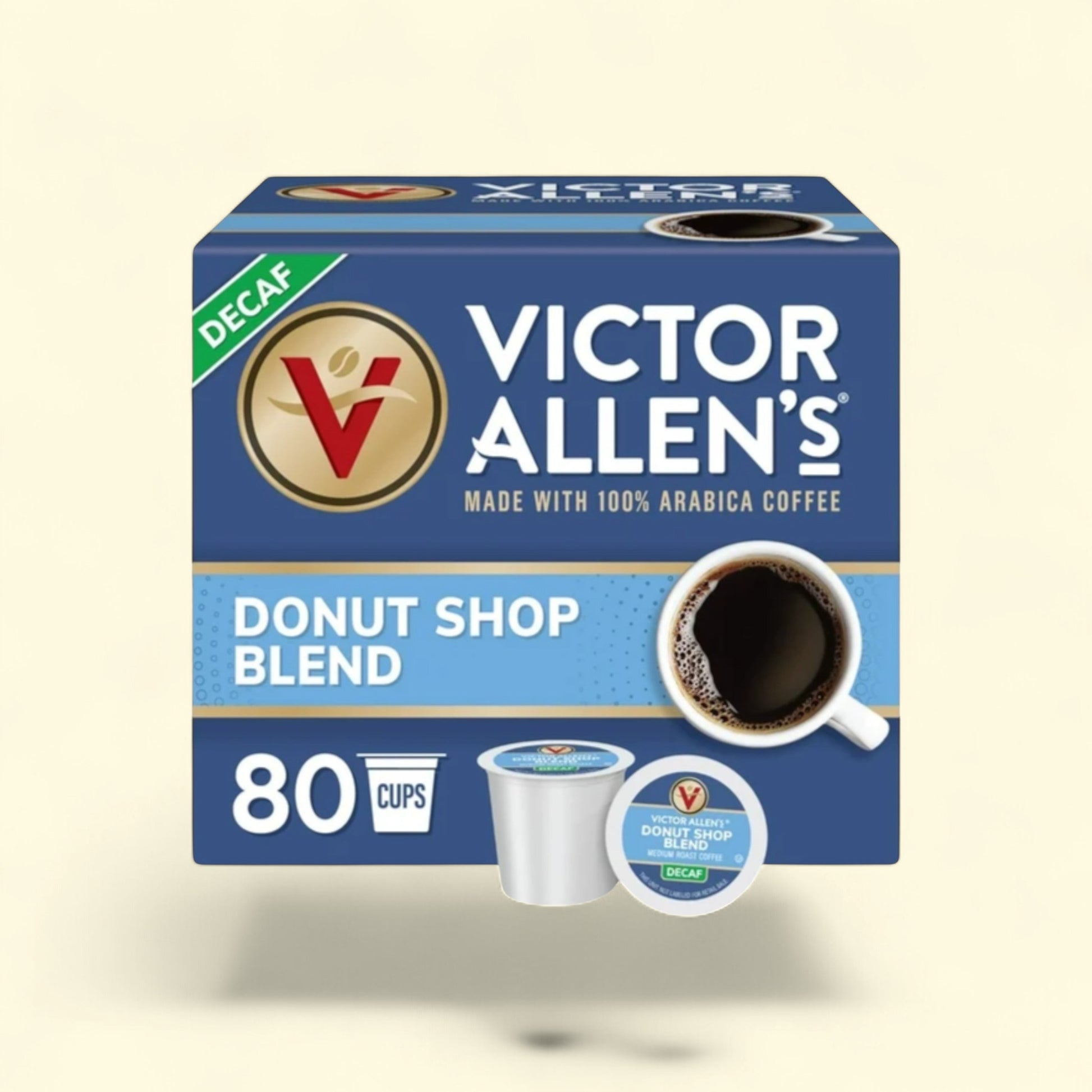 Victor Allen's Coffee Decaf Donut Shop Blend, 80 Count, Single Serv... — authentic US product shipped worldwide by Treatspree