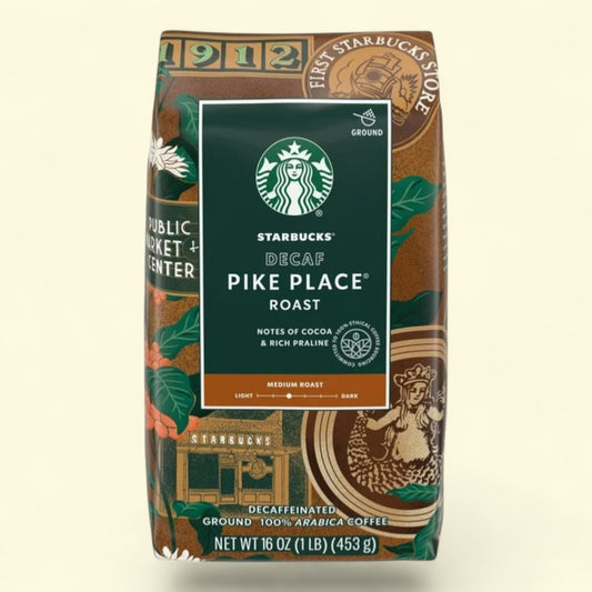 Starbucks Coffee, Ground, Pike Place Decaf, 1lb