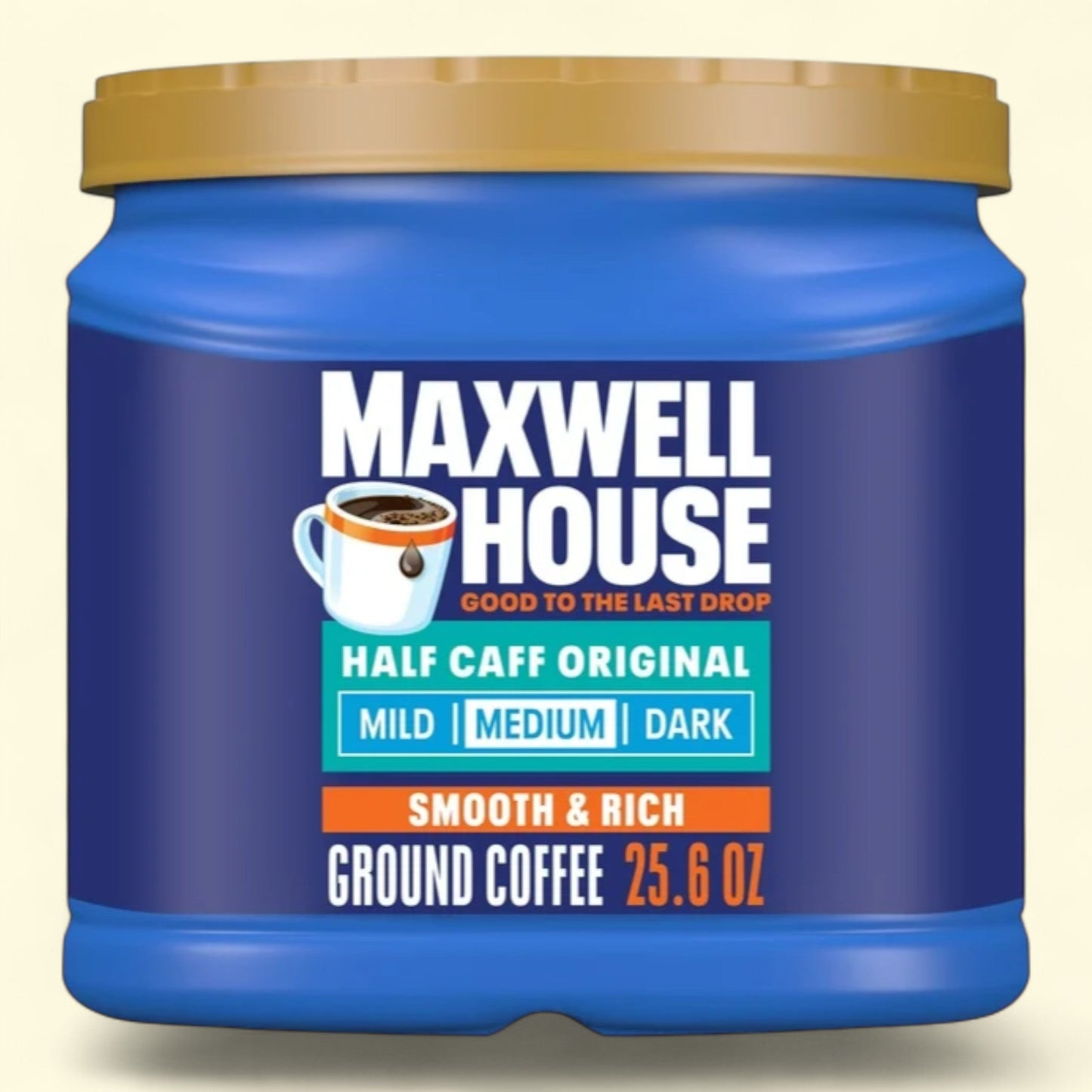 Maxwell House Half Caff Ground Coffee, 25.6 oz.