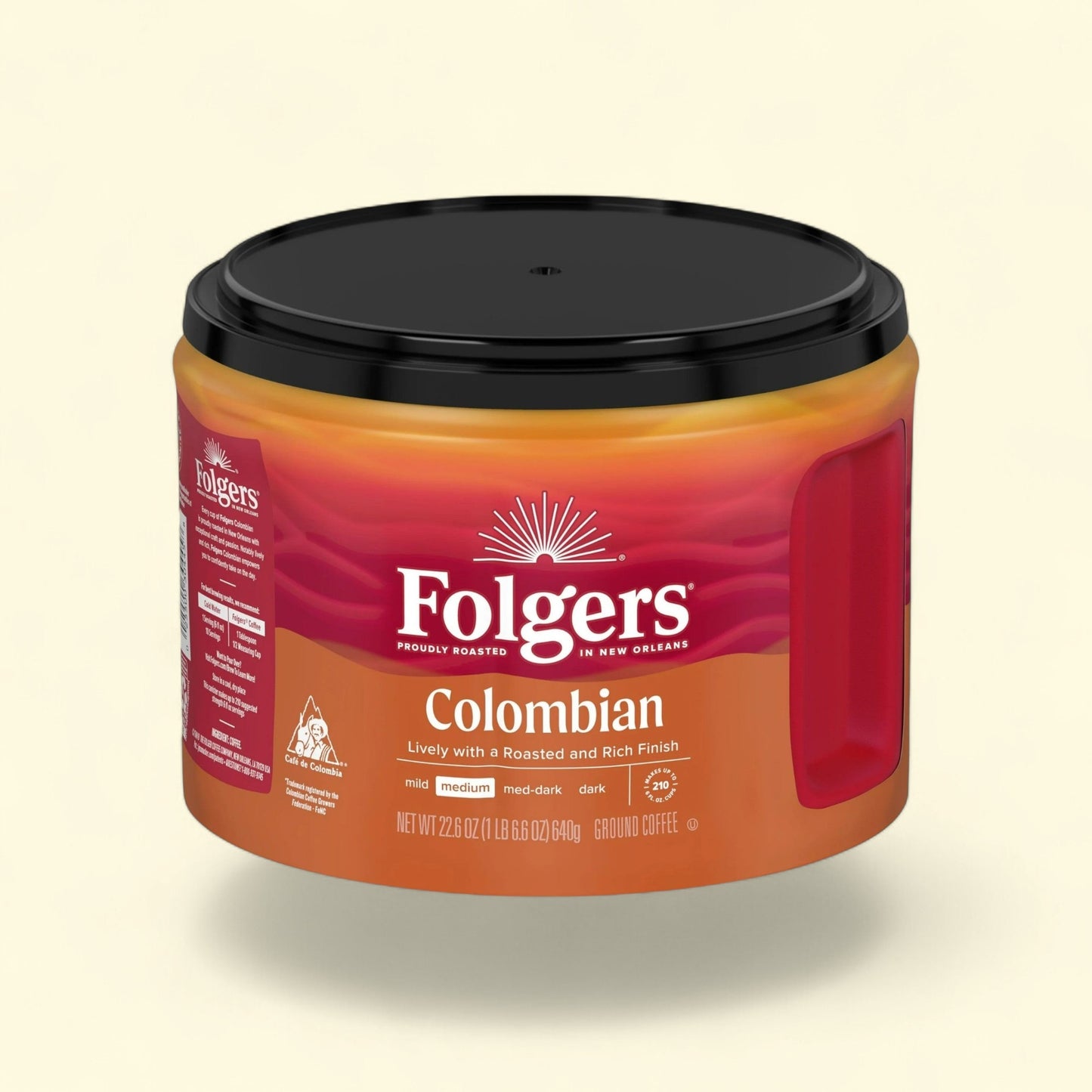 Folgers Colombian Ground Coffee, 22.6 oz — authentic US product shipped worldwide by Treatspree