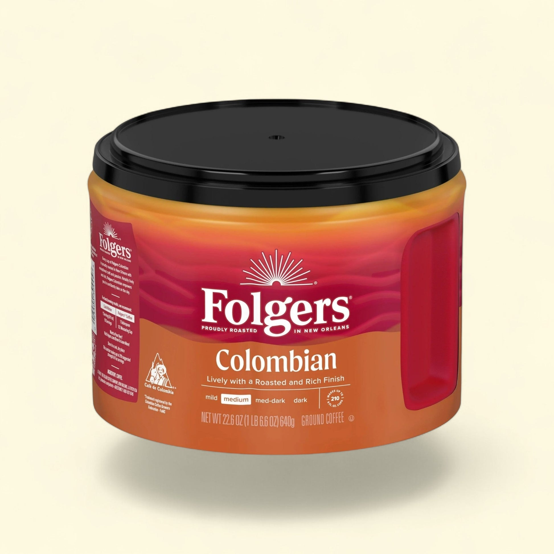 Folgers Colombian Ground Coffee, 22.6 oz — authentic US product shipped worldwide by Treatspree