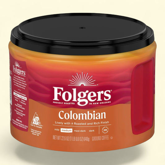 Folgers Colombian Ground Coffee, 22.6 oz