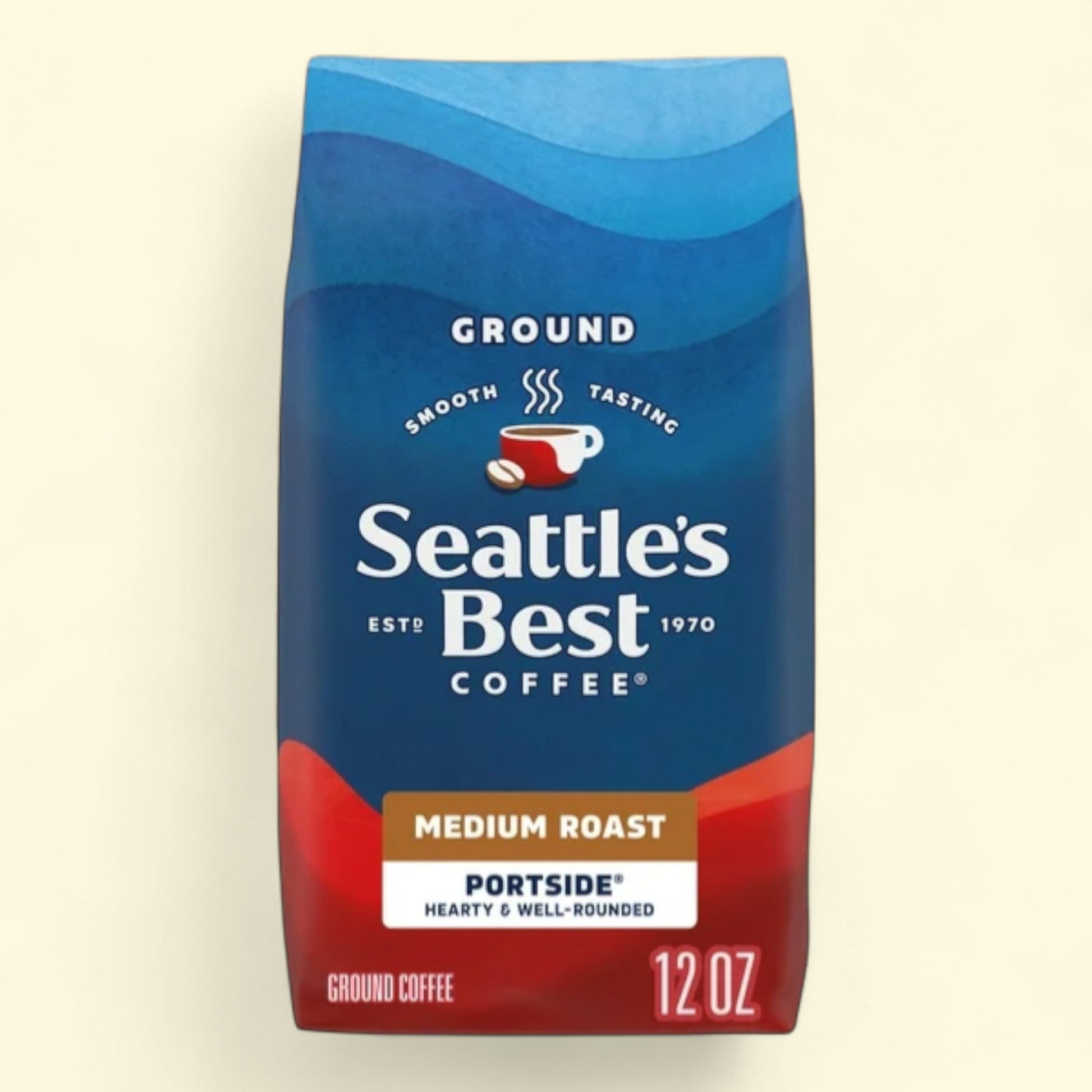 Seattle’s Best Coffee Portside, Medium Roast, Ground Coffee, 100% Arabica, 12 oz
