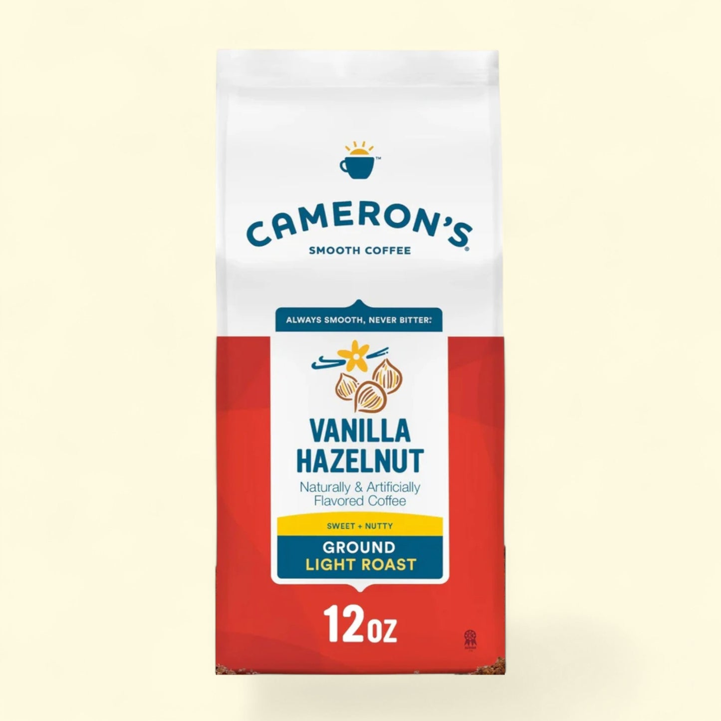Cameron's Vanilla Hazelnut coffee package