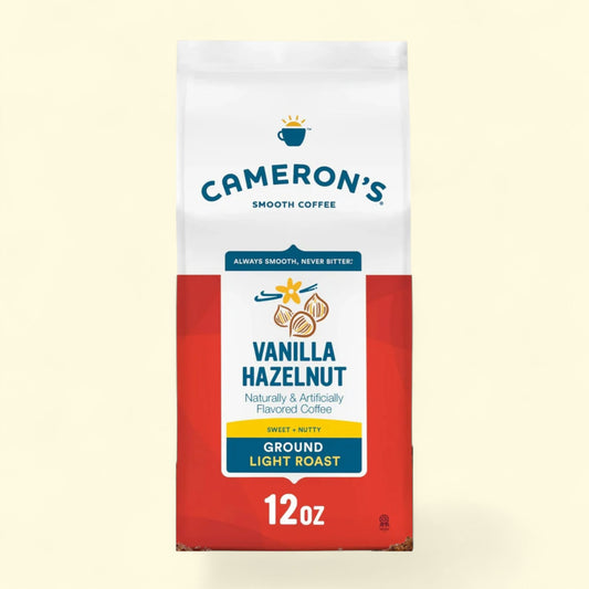 Cameron's Vanilla Hazelnut coffee package