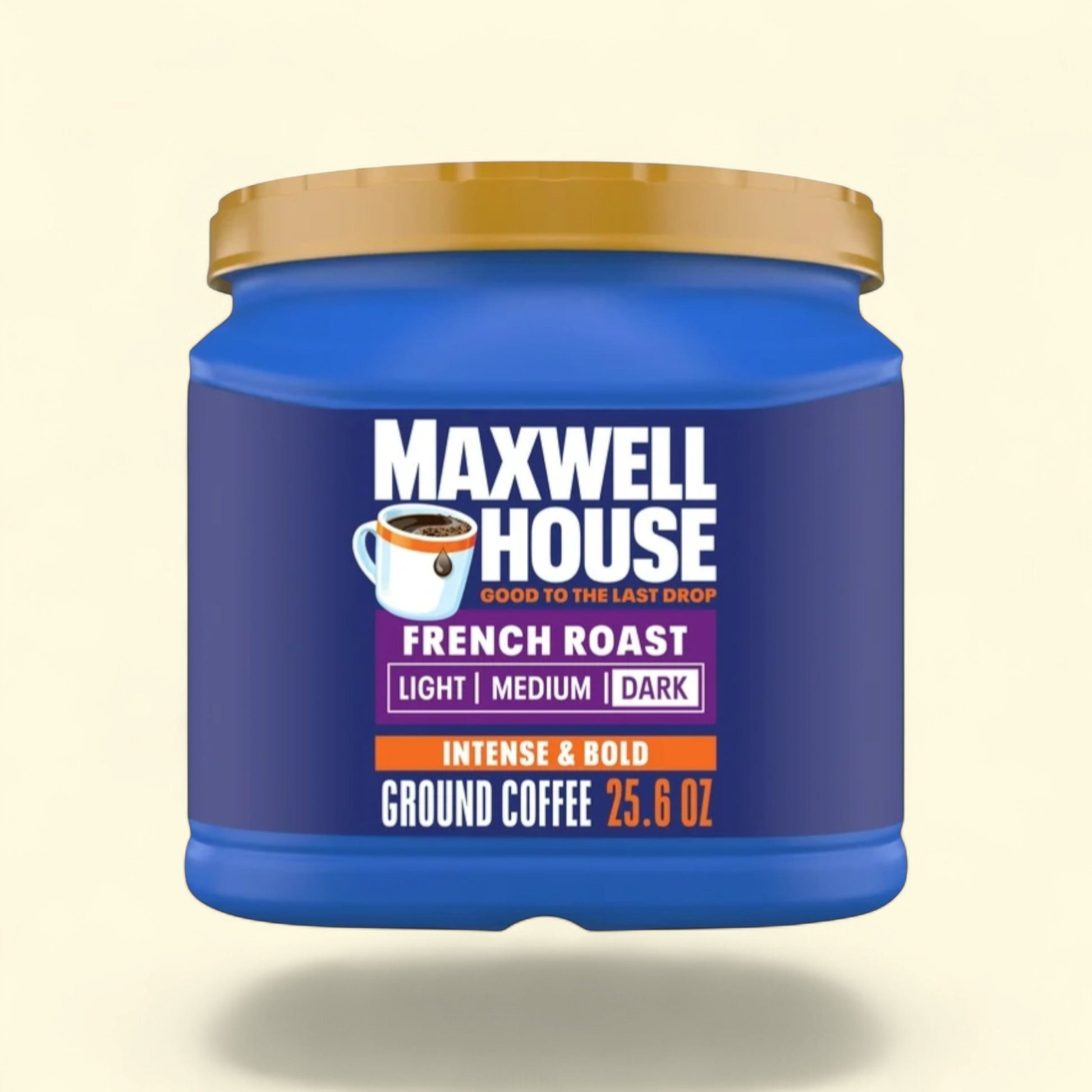Maxwell House Dark French Roast Ground Coffee, 25.6 oz. — authentic US product shipped worldwide by Treatspree