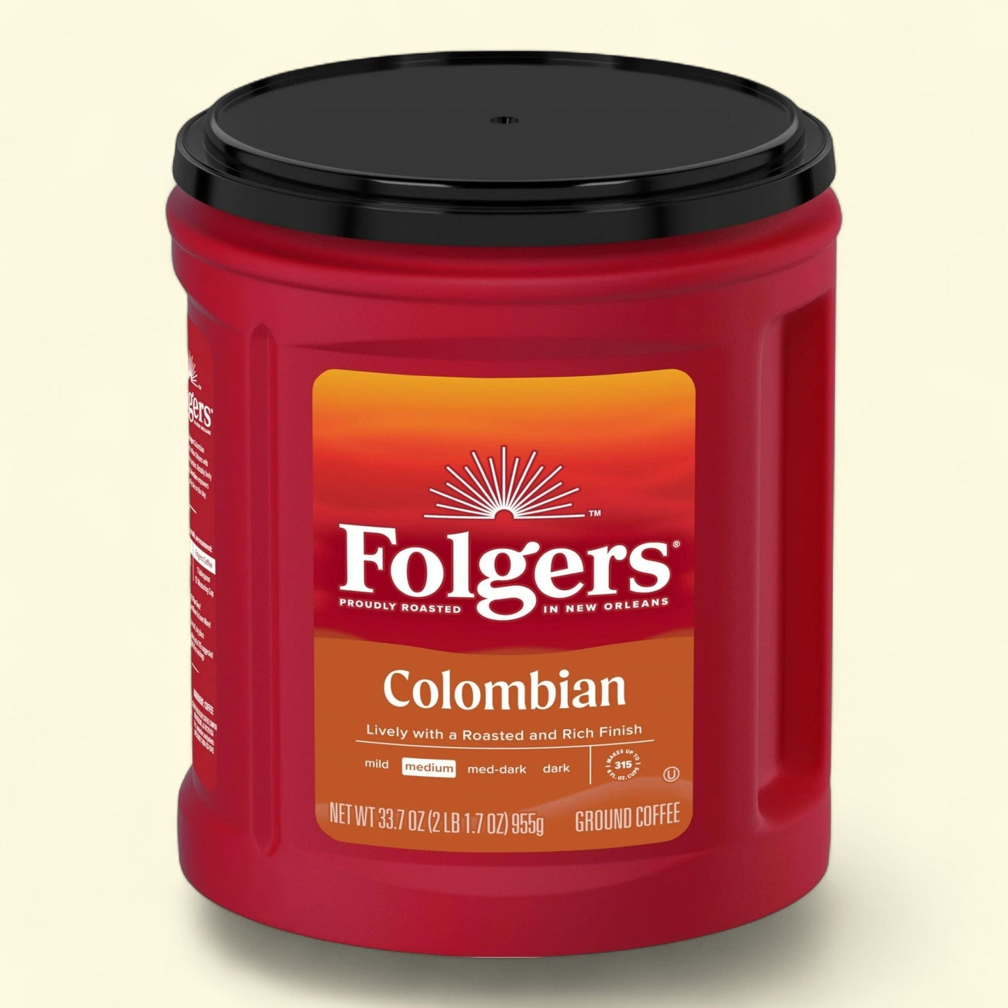 Folgers Colombian Ground Coffee, 33.7 oz