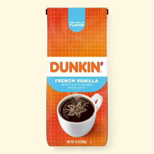 Dunkin', French Vanilla Coffee, 12 oz Bag