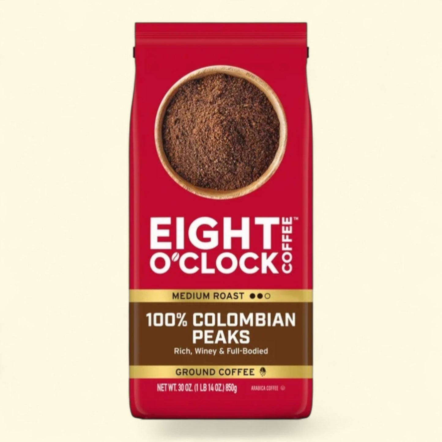 Eight O'Clock Coffee 100% Colombian Peaks Coffee, 30 oz