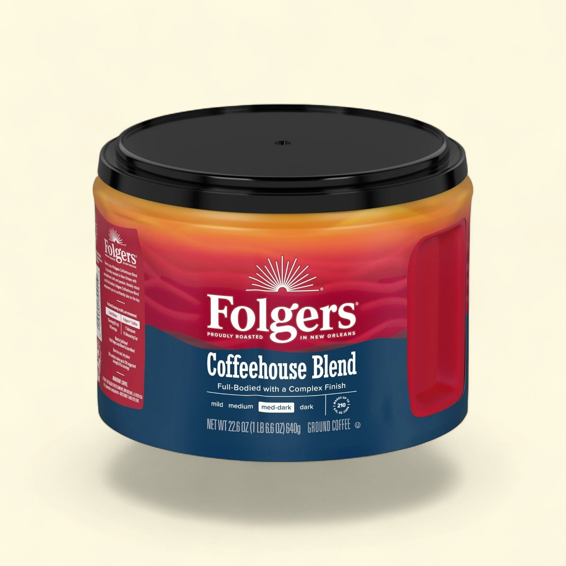 Folgers Coffeehouse Blend Ground Coffee, 22.6 oz — authentic US product shipped worldwide by Treatspree