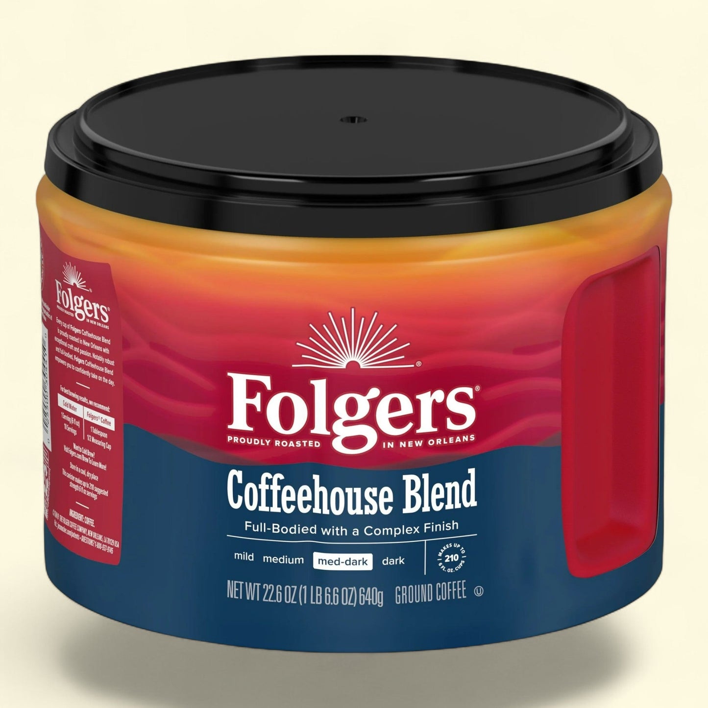 Folgers Coffeehouse Blend Ground Coffee, 22.6 oz