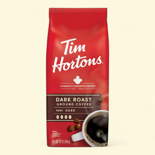 Tim Hortons Dark Roast Ground Coffee, 12 oz