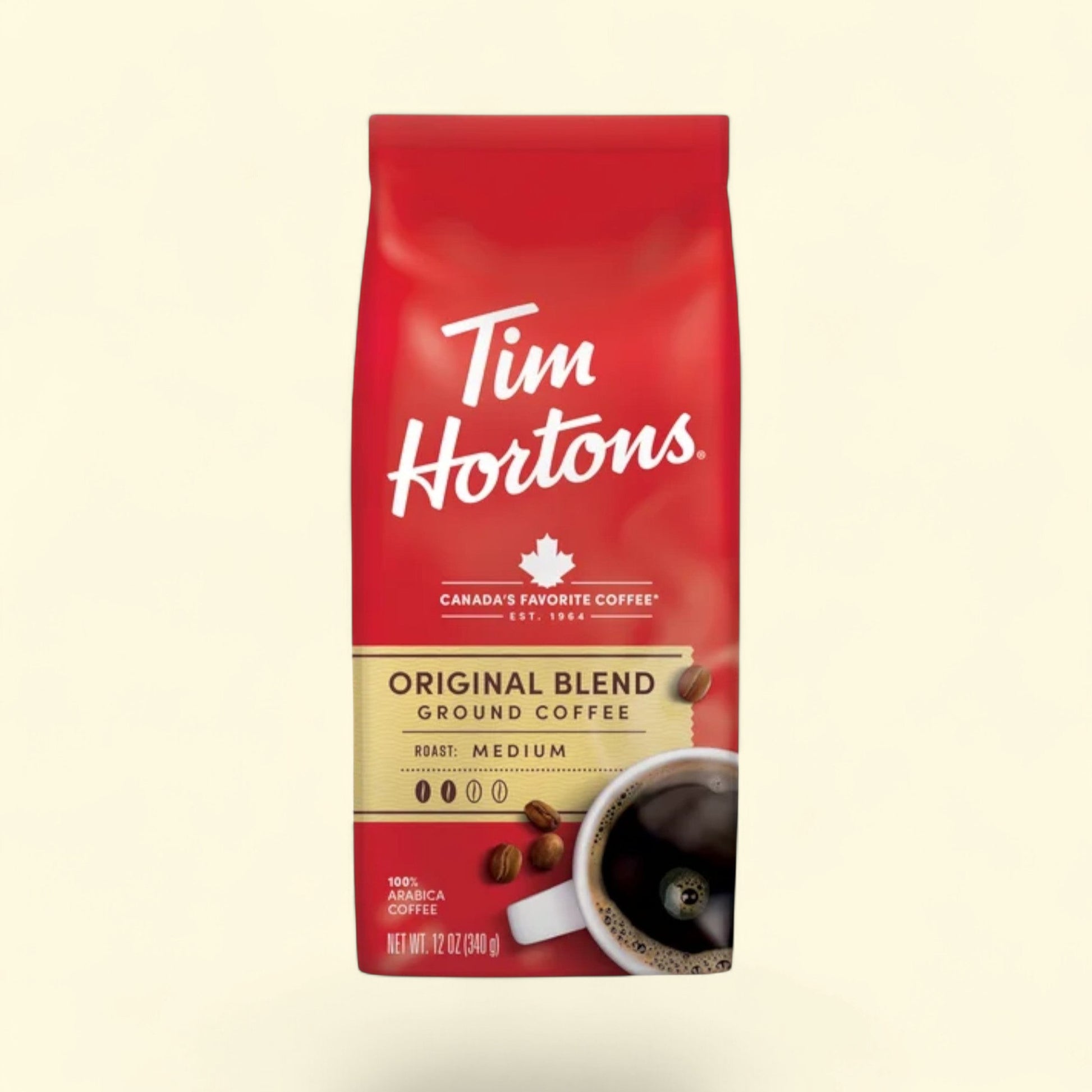 Tim Hortons Ground Coffee, 12oz — authentic US product shipped worldwide by Treatspree