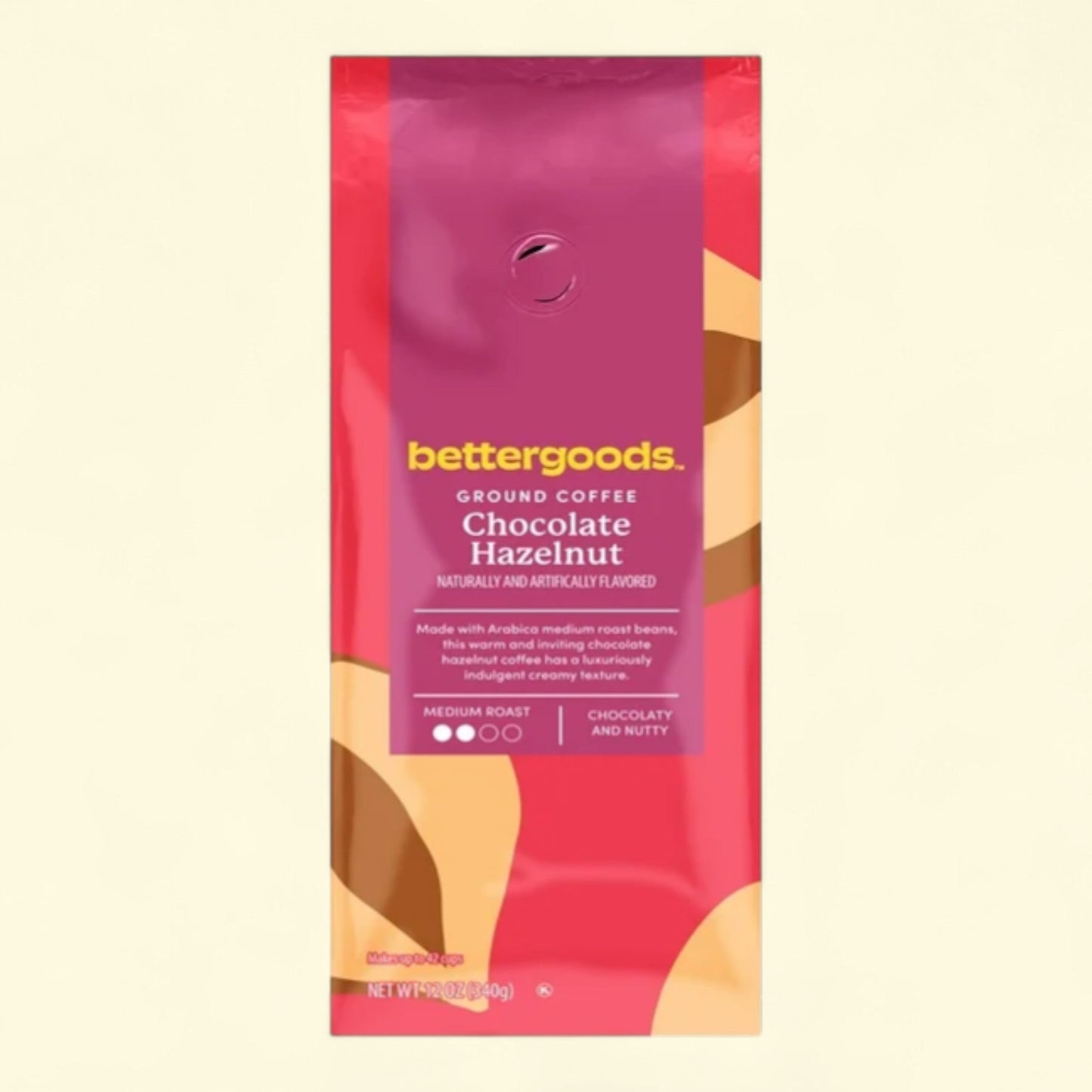 bettergoods Chocolate Hazelnut Flavored Ground Coffee, 12 oz