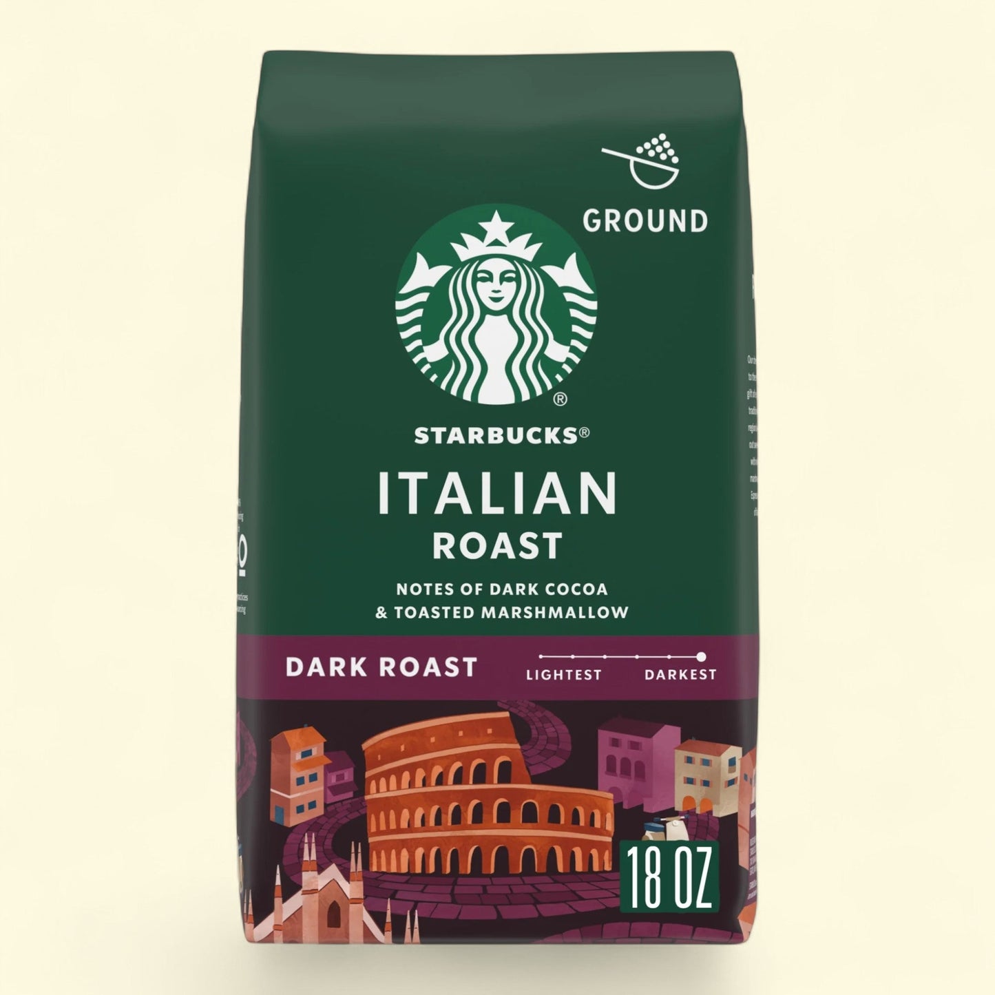 Starbucks Italian Roast, Ground Coffee, 18 oz