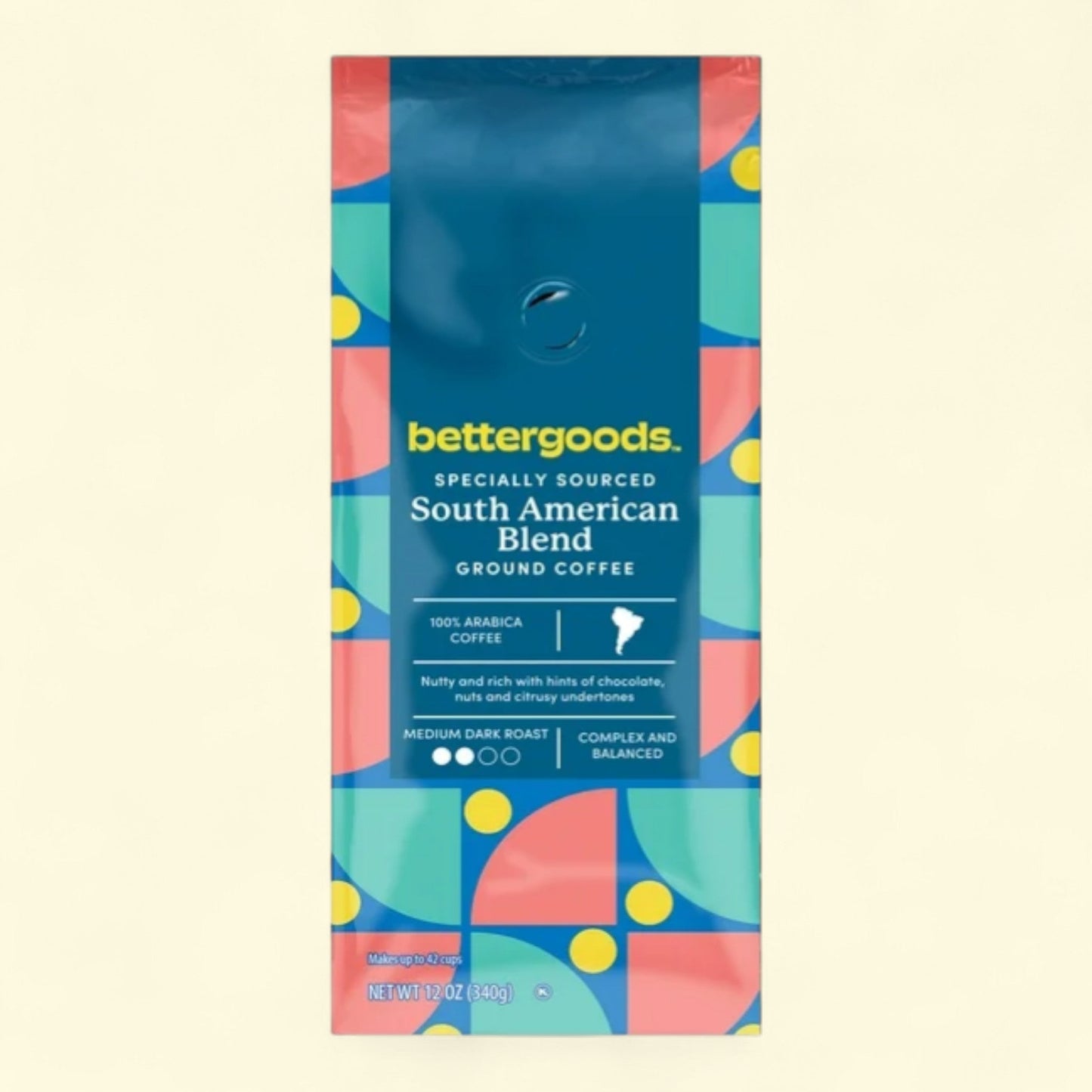 bettergoods South American Specialty Blend Ground Coffee, 12 oz